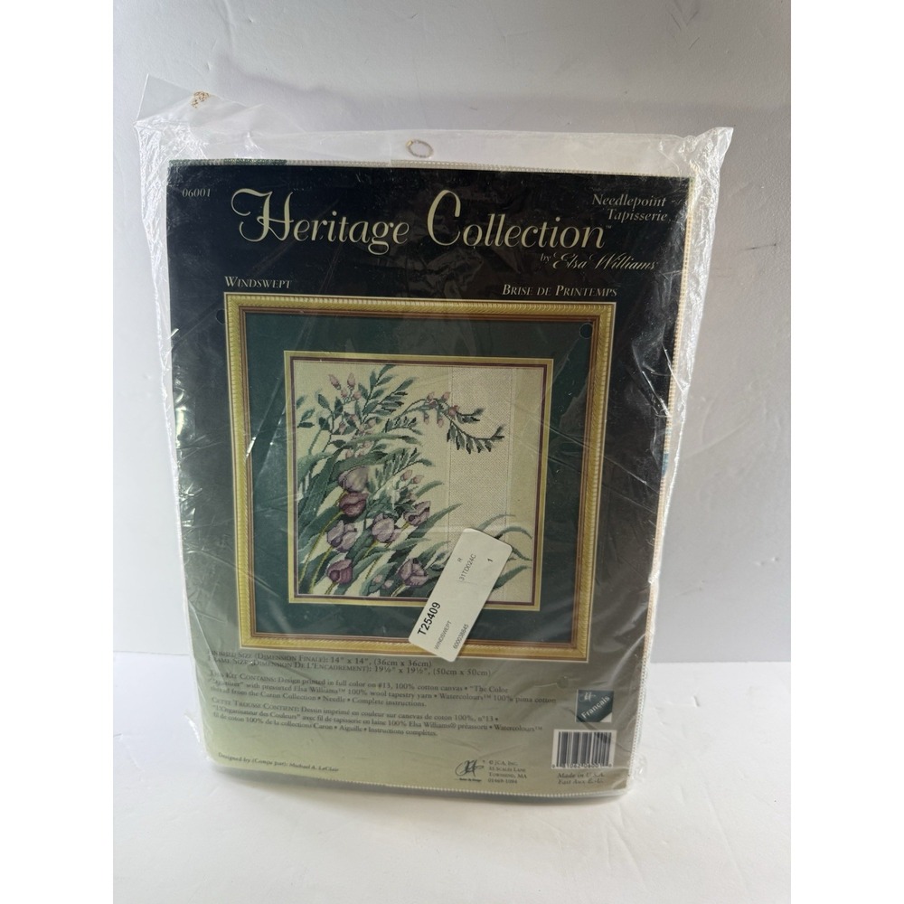 Vtg Heritage Collection Elsa Williams Windswept Needlepoint Kit 06001 Sealed